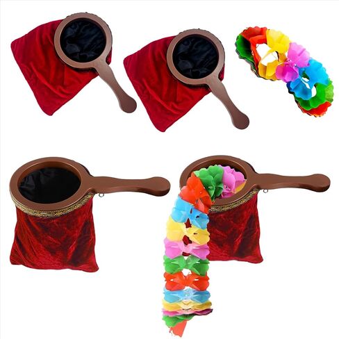 sumrica Magic 2 Pieces Magical Magic Props Change Bag Make it Appear or Disappear for Magic Tricks(Blue，Handle 29cm Bag 15cm x 15cm x 26cm) in Kuwait