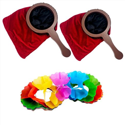 sumrica Magic 2 Pieces Magical Magic Props Change Bag Make it Appear or Disappear for Magic Tricks(Blue，Handle 29cm Bag 15cm x 15cm x 26cm) in Kuwait