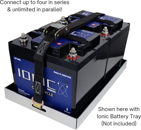Ionic Lithium 12V 150Ah | Dual Purpose Starter Battery 1600 CA + LiFePO4 Deep Cycle + Bluetooth in Saudi Arabia