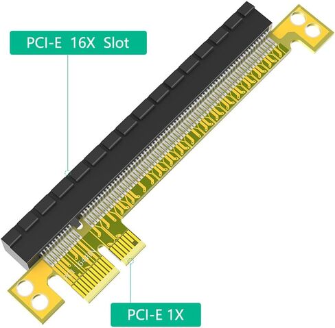 JMT PCI-e Express 16x إلى 1x 16x بطاقة تمديد الذكور إلى محول بطاقة Riser الإناث لبطاقة الرسومات (16x إلى 16x PCIE5.0) in Saudi Arabia