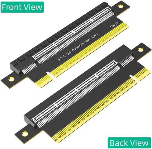 JMT PCI-e Express 16x إلى 1x 16x بطاقة تمديد الذكور إلى محول بطاقة Riser الإناث لبطاقة الرسومات (16x إلى 16x PCIE5.0) in Kuwait