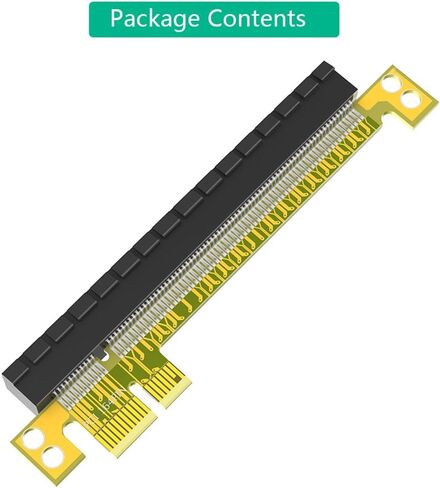 JMT PCI-e Express 16x إلى 1x 16x بطاقة تمديد الذكور إلى محول بطاقة Riser الإناث لبطاقة الرسومات (16x إلى 16x PCIE5.0) in Saudi Arabia
