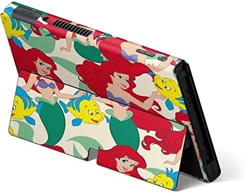 Skinit Decal Gaming Skin Compatible with Nintendo Switch OLED (2021) - Officially Licensed Disney The Little Mermaid Ariel and Flounder Pattern Design in Saudi Arabia