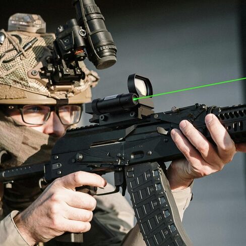 Feyachi Reflex Sight - 4 Reticle Red & Green Dot Sight Optics with Integrated Red/Green Laser Sight Less Than 5mW Output in Kuwait