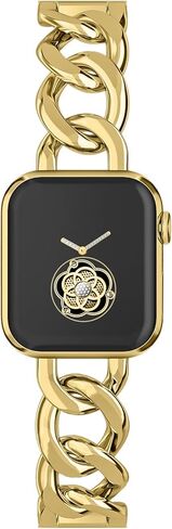 مشاهدة نطاقات للنساء متوافقة مع Apple Watch Band 38mm 40mm 41mm 42mm 44mm 45mm 46mm 49mm 49mm سوار سلسلة الصلب المعدنية القابلة للتعديل لسلسلة الفولاذ لسلسلة Iwatch 1/2/3/4/5/6/7/8/10/10/se in Kuwait