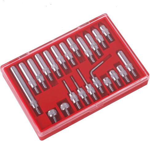 Dial Indicator Extension Set - Dial Indicators Tips 22 Pieces, for Precision Measurement -Dial Gauge Indicator with Extension, Tips, and Tools, Essential Tools for Dial Indicators in Saudi Arabia