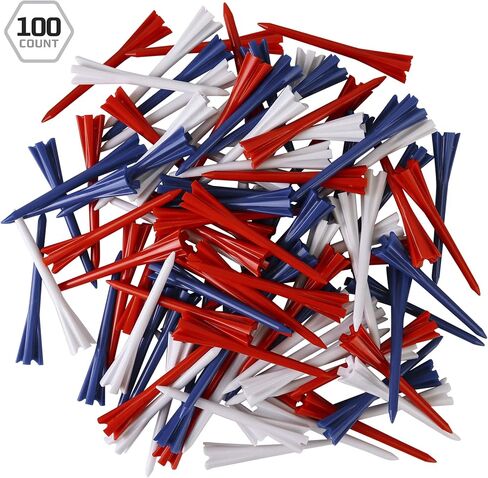IZZO Golf Plastic Golf Tees, 1.5 Inch, Pink, 100 Pack in Saudi Arabia