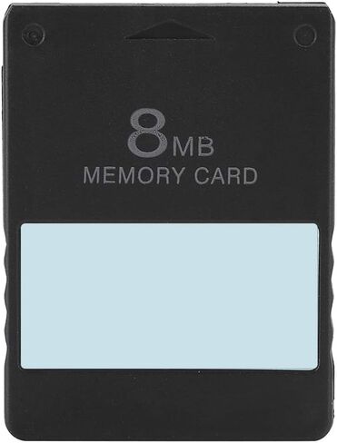 Game Memory Card 8M 16M 32M 64M Professional Design Memory for PS2 Console Sturdy and Convenient and Fast to Use Black Rest Assured Performance Bring Better Experience with (16M in Saudi Arabia