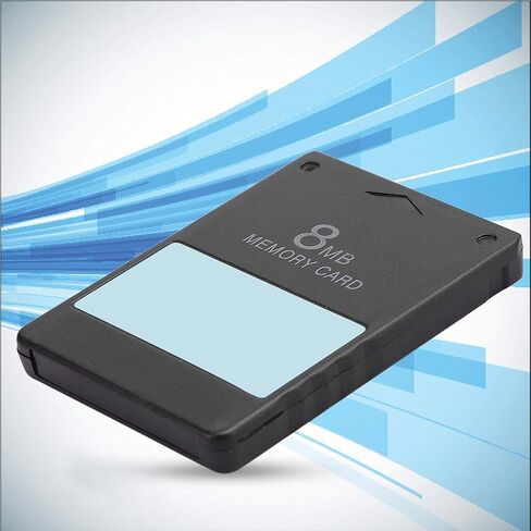 Game Memory Card 8M 16M 32M 64M Professional Design Memory for PS2 Console Sturdy and Convenient and Fast to Use Black Rest Assured Performance Bring Better Experience with (16M in Saudi Arabia