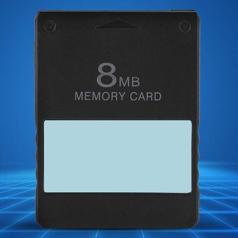 Game Memory Card 8M 16M 32M 64M Professional Design Memory for PS2 Console Sturdy and Convenient and Fast to Use Black Rest Assured Performance Bring Better Experience with (16M in Saudi Arabia