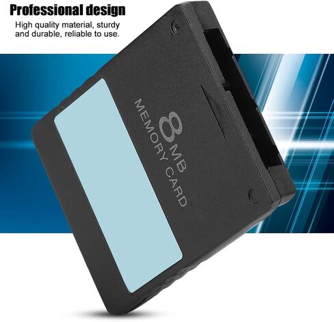 Game Memory Card 8M 16M 32M 64M Professional Design Memory for PS2 Console Sturdy and Convenient and Fast to Use Black Rest Assured Performance Bring Better Experience with (16M in Saudi Arabia