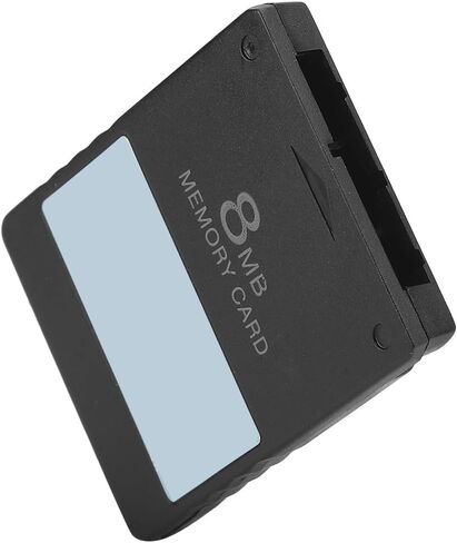 Game Memory Card 8M 16M 32M 64M Professional Design Memory for PS2 Console Sturdy and Convenient and Fast to Use Black Rest Assured Performance Bring Better Experience with (16M in Saudi Arabia