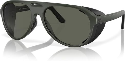 Costa Man Sunglasses Matte Black Frame, Gold Mirror Lenses, 59MM in Saudi Arabia