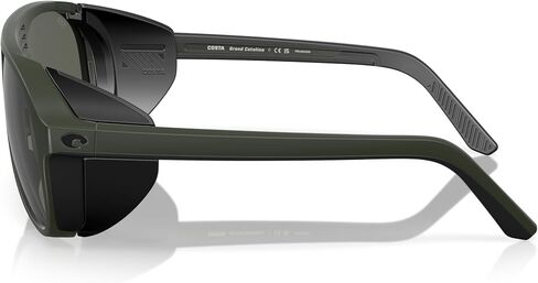 Costa Man Sunglasses Matte Black Frame, Gold Mirror Lenses, 59MM in Saudi Arabia