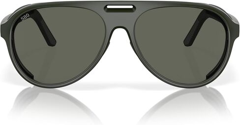 Costa Man Sunglasses Matte Black Frame, Gold Mirror Lenses, 59MM in Saudi Arabia