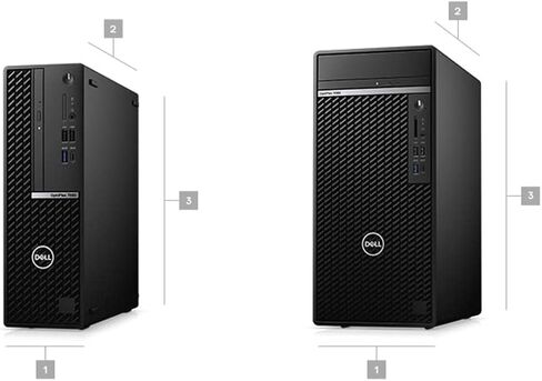 Dell Optiplex 7080 SFF Desktop | Core i7-10700 - 256GB SSD Hard Drive - 16GB RAM | 8 cores @ 4.8 GHz Win 11 Pro Black (Renewed) in Saudi Arabia