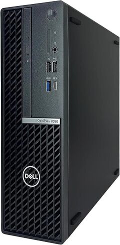 Dell Optiplex 7080 SFF Desktop | Core i7-10700 - 256GB SSD Hard Drive - 16GB RAM | 8 cores @ 4.8 GHz Win 11 Pro Black (Renewed) in Saudi Arabia