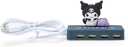 Sanrio Slim USB Hub - Cinnamoroll Character, 2.4 x 3.7 inches (6 x 9.5 x 3 cm), 4 Ports, 480 Mbps Data Transfer Rate in Saudi Arabia