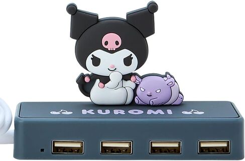 Sanrio Slim USB Hub - Cinnamoroll Character, 2.4 x 3.7 inches (6 x 9.5 x 3 cm), 4 Ports, 480 Mbps Data Transfer Rate in Saudi Arabia