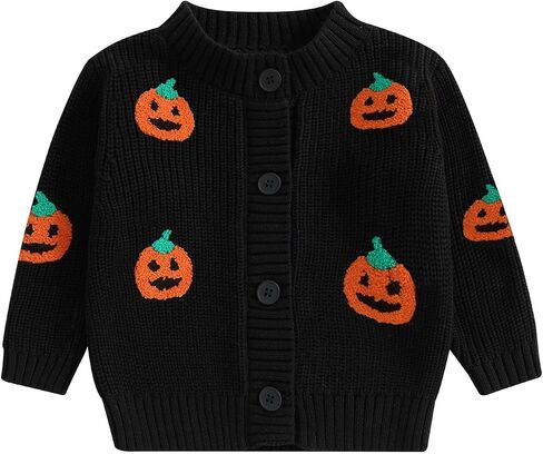 Toddler Baby Girl Cardigan Long Sleeve Floral Button Knit Sweater Coats Top Cute Fall Winter Knitwear Jacket Warm Clothes in Kuwait