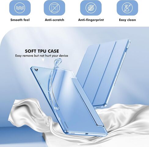 Infiland for Galaxy Tab S10 Fe Plus (2025) 13.1 بوصة تغطية حالة وقائية Tri-Fold Slim Tri-Fold مع حامل قلم S لـ Samsung Galaxy Tablet S10 Fe+ (Rose Gold) in Saudi Arabia