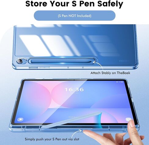 Infiland for Galaxy Tab S10 Fe Plus (2025) 13.1 بوصة تغطية حالة وقائية Tri-Fold Slim Tri-Fold مع حامل قلم S لـ Samsung Galaxy Tablet S10 Fe+ (Rose Gold) in Saudi Arabia