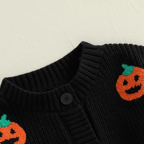 Toddler Baby Girl Cardigan Long Sleeve Floral Button Knit Sweater Coats Top Cute Fall Winter Knitwear Jacket Warm Clothes in Kuwait