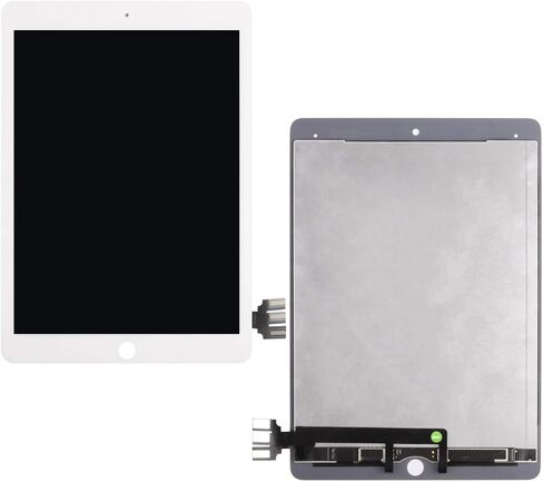 استبدال الشاشة لـ iPad Pro 9.7 2016 A1673 A1674 A1675 شاشة LCD شاشة تعمل باللمس أجزاء إصلاح التجميع الكاملة ، مع الأدوات المجانية + الزجاج المحموم (أسود) in Kuwait