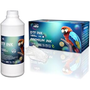 Enlite DTF Ink 250ML Combo Pack, Premium Pigment Ink for PET Film Heat Transfer Printing, Refill for DTF Printer with printhead DX5 DX7 5113 XP600 I3200 4720 TX800, 2W+1B+1C+1M+1Y