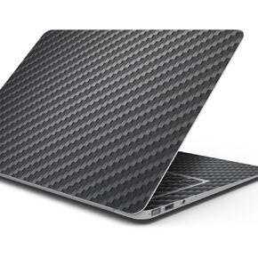 Compatible with MacBook Air 13" M3 (A3113) - Skin Decal Protective Scratch Resistant Vinyl Wrap - Textured Black Carbon Fiber
