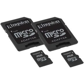 Motorola Defy Mini Cell Phone Memory Card 2 x 2GB microSDHC Memory Card with SD Adapter (2 Pack)