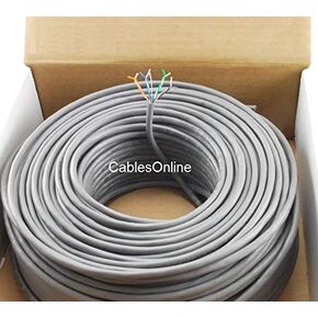 CablesOnline 250ft CAT5e RJ45 350mhz UTP Solid Ethernet Cable Spool (U-B250)