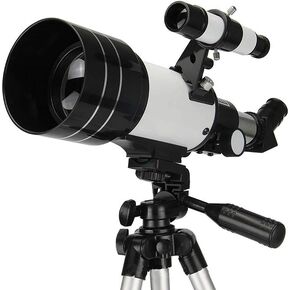 Telescope for Kids Beginners Adults, 70mm Aperture 300mm AZ Astronomical Refractor Telescope BAK4 Prism Lens Telescope for Astronomy with Smartphone Mount and Tripod to Observe Moo