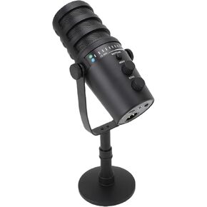 Yunseity Gaming USB Microphone, Noise Cancellation Mini Condenser Mic for PC, Plug and Play Universal Computer Microphone with Stand for Streaming Podcasting Recording Karaoke
