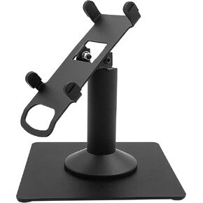 DCCStands PAX S920 7" Freestanding Swivel and Tilt Terminal Stand with Square Plate, Black