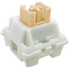 Outemu Cream Pro Switch, 5Pin Pre-Lubed Linear/Silent/Clicky Switch for Custom Mechanical Keyboard (Color : Silent Cream Yellow, Size : 110PCS)