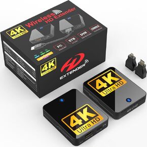 جهاز إرسال ومستقبل HDMI اللاسلكي ، 4K 2160P 30Hz (وليس لـ 2160i) ، 200 قدم كحد أقصى ، و Wi-Fi 5 جيجا هرتز ، 1 Tx إلى 3 Rxs ، 0.1S زمن الوصول ، دفق الكمبيوتر/PS4/كاميرا/كمبيوتر محمول إلى التلفزيون/المراقبة