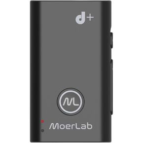 MoerDuo Plus Bluetooth Auracast Receiver Supports T-Coil Neckloops. Switch Between Bluetooth Classic or Auracast Sharing. Offers 3.5mm Audio, USB Audio.