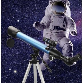 Telescope Astronomical Telescope 50MM Large-Aperture Refracting Telescope, Telescopes for Astronomy, 45° Zenith Mirror, Stargazing Telescope for Children and Beginners