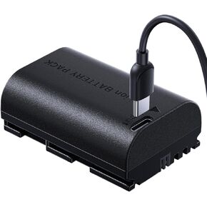 llano 2400mAh 2-Pack LP-E6NH Battery with USB-C Fast Charging for Canon R5/R6/R7 Mark II, 5D/6D/7D Mark II/III/IV, 60D/70D/80D/90D - Fully decoded,Real Capacity,Replacement Batteries