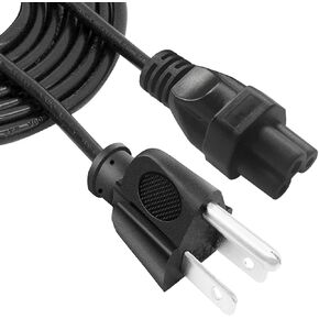 3 Prong Power Cord Replacement for Zebra ZP200 ZP450 ZP500 ZP505 ZP505-0503-0025 ZP500-0103-0020 Label Printer NEMA 5-15P to C5 3 Prong AC Power Cable