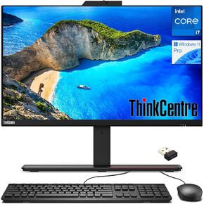 Lenovo High Performance ThinkCentre M90a All-in-One Desktop, 23.8" FHD IPS Desktop, Intel Core i7-10700 Up to 4.8GHz, 32GB RAM, 1TB SSD, Windows 11 Pro, with Wireless USB WiFi