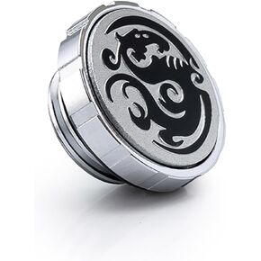 Bitspower Artemis Stop Fitting with Magnetic Logo, Silver Shining, 4-Pack