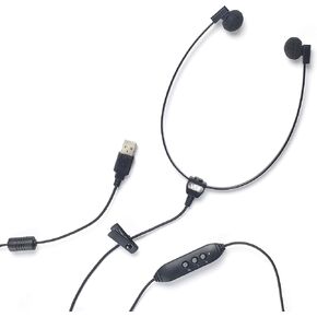 VEC Spectra-TCU Multimedia Stereo Headset with Built in Microphone and USB Plug