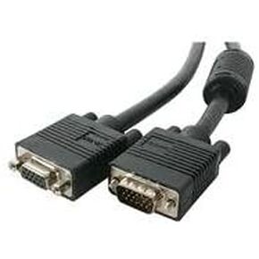 25 ft. Coaxial High Resolution VGA Extension HD15 Male to Female - Black - 25 ft.