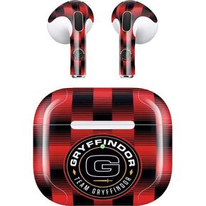 Skinit Decal Audio Skin Compatible with Apple AirPods (3rd Gen, 2021) - Officially Licensed Warner Bros Team Gryffindor Design