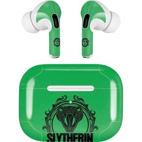 Skinit Skinit Audio Skin متوافق مع Apple Airpods Pro (2rd Gen ، 2022) - تصميم توضيح Warner Bros Slytherin المرخص رسميًا