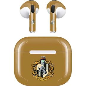 Skinit Skinit Audio Audio Skin متوافق مع Apple Airpods (3rd Gen ، 2021) - Warner Bros Hufflepuff House Design
