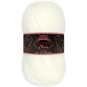 JubileeYarn Mohair Elixir Yarn - Baby Wool Blend - 50g/Skein - Piña Colada - 2 Skeins