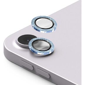 2 Set iPad 11 A16 2025 Camera Lens Protector, iPad Air 13 & 11 inch Camera Lens Protector Bling (M3 2025& M2 2024), Glitter Decoration High Definition lens, 9H Hardness Anti-Scratch, Case Friendly (Glitter Silver)